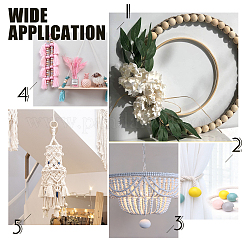 Круглые бусины из натурального необработанного дерева WOOD-PH0008-91-30mm