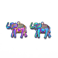 Supports de strass pendentif en alliage de couleur arc-en-ciel&nbsp;PALLOY-N156-193