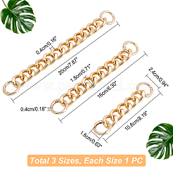 6 prolunga per borsa a catena in alluminio con 6 stili&nbsp;DIY-WR0001-67