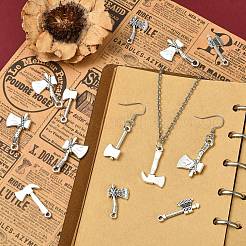 50 pz 5 stili pendenti in lega di zinco in stile tibetano&nbsp;TIBEP-CJ0003-56