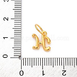 925 ciondolo a forma di lettera in argento sterling con anelli di congiunzione&nbsp;LS-STER-R008-01G-H