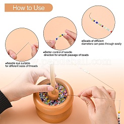 Деревянная ручная подставка для спиннера для бисера TOOL-K005-01