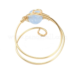7 pièce 7 styles de bagues en lapis-lazuli naturel&nbsp;RJEW-JR00812