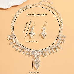 Элегантные комплекты из сплава с полыми листьями и ожерельями для женщин&nbsp;MC0104