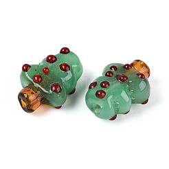 Рождественские бусины лэмпворк ручной работы&nbsp;LAMP-T022-28