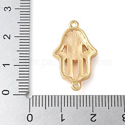 Messing Micro Pave Clear Zirkonia Böse Augen Hamsa Hand Verbinder Charms&nbsp;KK-C086-15B-G