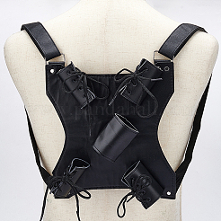 Искусственная кожа с оболочкой из сплава на талии&nbsp;AJEW-WH0248-519A