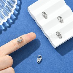 Shegrace BHs mit Mikropavé-Fassung aus klaren Zirkonia und Karabinerverschluss&nbsp;XGRQ5F541-794P