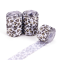 Ленты в рубчик с леопардовым принтом OCOR-TA0001-22B
