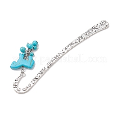 Закладка из синтетической бирюзы&nbsp;AJEW-JK00405