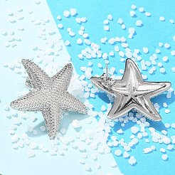 Латунные серьги-гвоздики для женщин&nbsp;EJEW-U036-01P-02