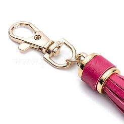 Искусственная кожа с застежками из сплава светлого золота кисточка большие подвески украшения&nbsp;AJEW-WH0223-28A-09