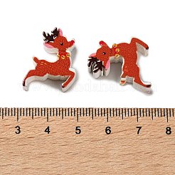 Рождественские тематические деревянные бусины схима WOOD-F018-05