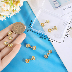 10 шт. Латунные подвески KK-BBC0014-33