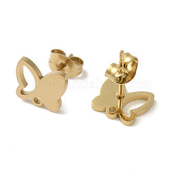 Ионное покрытие (ip) 304 нержавеющая сталь гвоздики фурнитура для сережек STAS-I206-58G