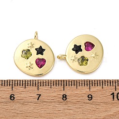 Латунные микро проложить кубического циркония подвески&nbsp;KK-P308-31G