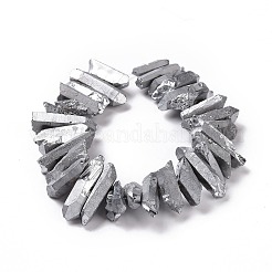 Натуральный кристалл кварца точки бусины нити G-K181-B13