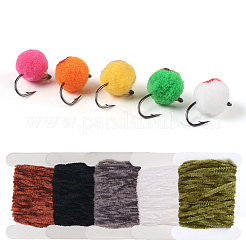 5 pz. 5 colori di ciniglia per la pesca a mosca con la filza&nbsp;OCOR-GF0006-51A