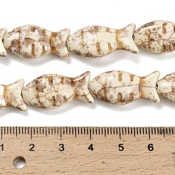 Синтетических нитей бирюзовые бусы&nbsp;TURQ-F019-01H