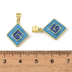Pendentifs d'émail en laiton &nbsp;KK-CBA9175-24G