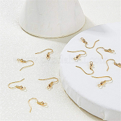 Латунные крючки для сережек&nbsp;KK-BC0005-08G