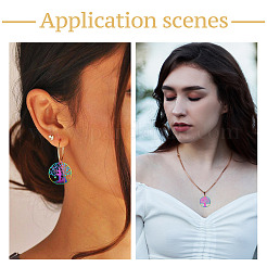 48 шт. 12 шт. филигранные подвески из нержавеющей стали 201 STAS-BY0001-21