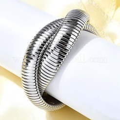 Растягивающиеся браслеты из нержавеющей стали 304 BJEW-A031-01C-P