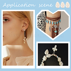 5 нити синтетических бирюзовых бусин нити TURQ-NB0001-18