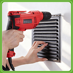 Grille de ventilation carrée en aluminium&nbsp;AJEW-WH0410-220A-02