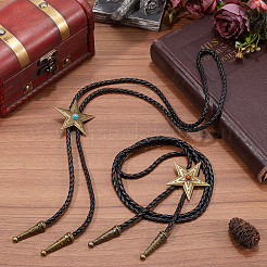 2 шт. 2 стиля звездное лариатное ожерелье для мужчин и женщин&nbsp;NJEW-GF0001-09