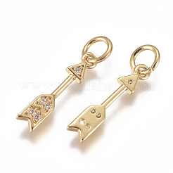 Латунные микро проложить кубического циркония подвески&nbsp;ZIRC-F111-14G