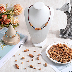 150 шт. 5 стиля акриловые бусины с имитацией дерева&nbsp;SACR-SC0001-38A