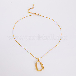 Винтажные трапециевидные подвески из нержавеющей стали 304 WL0350