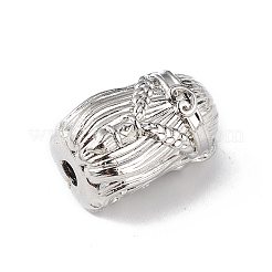 Латунная бусина с покрытием стойки KK-C019-36P