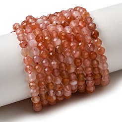 Натуральный красный агат бисер нитей&nbsp;G-L653-B01-4mm