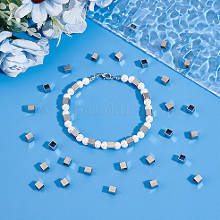 50 шт. европейские бусины из нержавеющей стали 304 FIND-UN0061-09