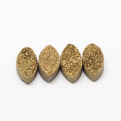 Galvanoplastie oculaire cheval cabochons de cristal Druzy naturel&nbsp;G-L447-16