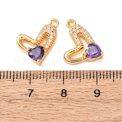 Латунные микро проложить кубического циркония подвески&nbsp;KK-A284-12G-01