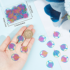 Ионное покрытие (ip) 201 филигранные подвески из нержавеющей стали&nbsp;STAS-CN0001-44