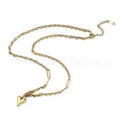 Ожерелья с подвеской в форме сердца из нержавеющей стали 304 для женщин&nbsp;NJEW-Q028-05G