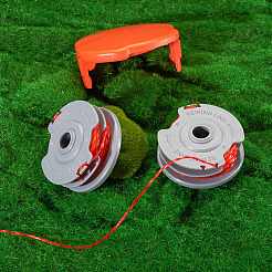 2 катушка с леской для триммера и один колпачок&nbsp;FIND-TAC0027-31