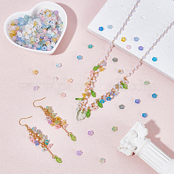 1000 шт. 10-х цветные матовые прозрачные акриловые бусины&nbsp;OACR-UN0001-18