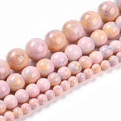 Выпечка окрашенные стеклянные бусины пряди&nbsp;DGLA-N003-4mm-C01