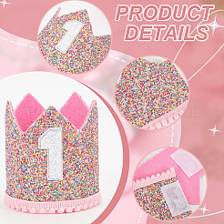 Корона из нетканого материала&nbsp;AJEW-WH0166-74