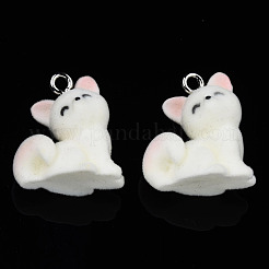 Кулоны из флокированной смолы RESI-N032-14