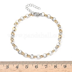 Браслеты-цепочки Rolo из нержавеющей стали 304 для женщин BJEW-Z152-01GP