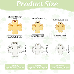 60шт 6 стиля латунные бусины KK-PH0010-98