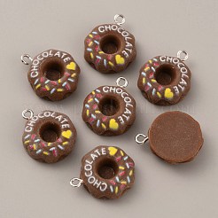 Подвески из непрозрачной смолы RESI-WH0034-15D