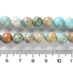 Gefärbte natürliche Regalit/Imperial Jaspis/Meeressediment Jaspis Perlen Stränge&nbsp;G-B124-C01-15