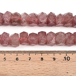 Природного кварца клубники нитей бисера G-N347-09A-04